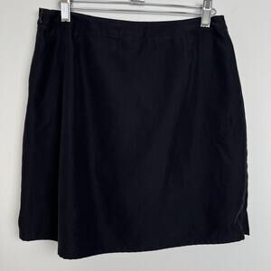 PATAGONIA Duway Skort Womens Sz 6 Black Shorts Pocket Hike Golf Casual Athletic